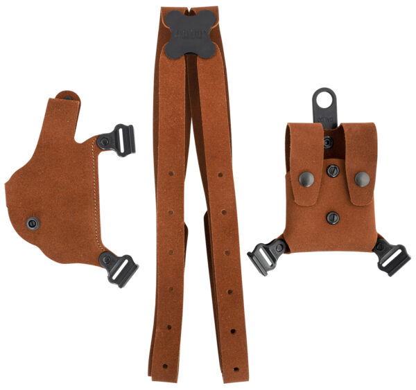 Galco CL2212 Classic Lite 2.0 Shoulder System Size Fits Chest Up To 56" Natural Leather Fits 1911 Fits Bersa Thunder Right Hand — view 1