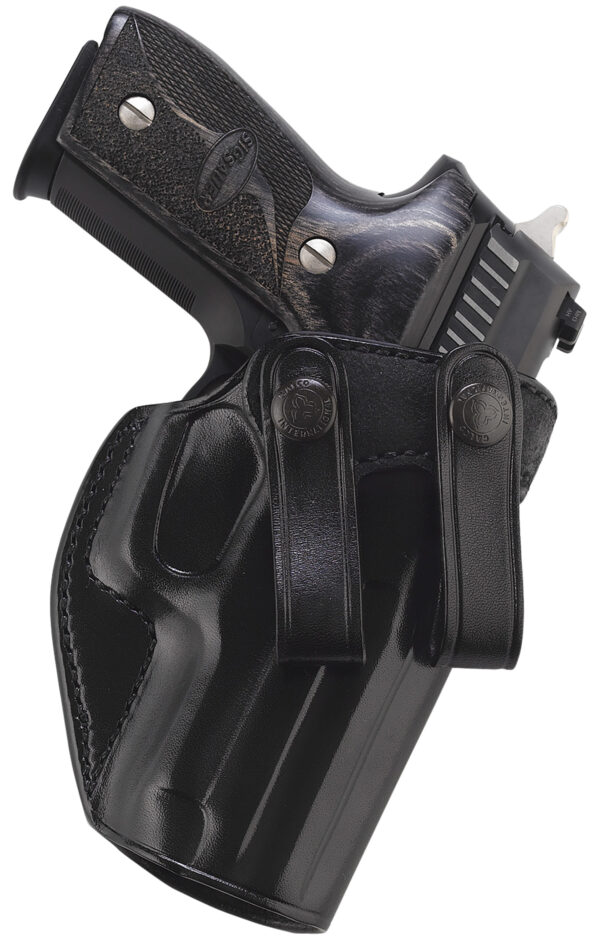 Galco SUM838B Summer Comfort  IWB Black Leather Belt Loop Fits Glock 42/Sig P365 SAS/STD/.380 Right Hand — view 1