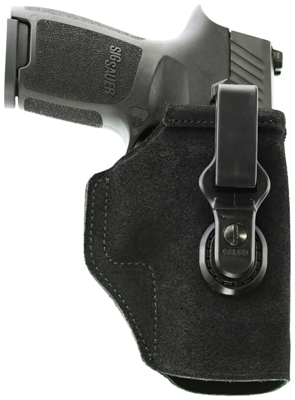 Galco TUC854B Tuck-N-Go 2.0 IWB Black Leather UniClip/Stealth Clip Fits HK VP9 Ambidextrous — view 1
