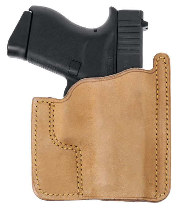 Galco PH800 Front Pocket Horsehide Holster Natural Fits Glock 43 Ambidextrous — view 1
