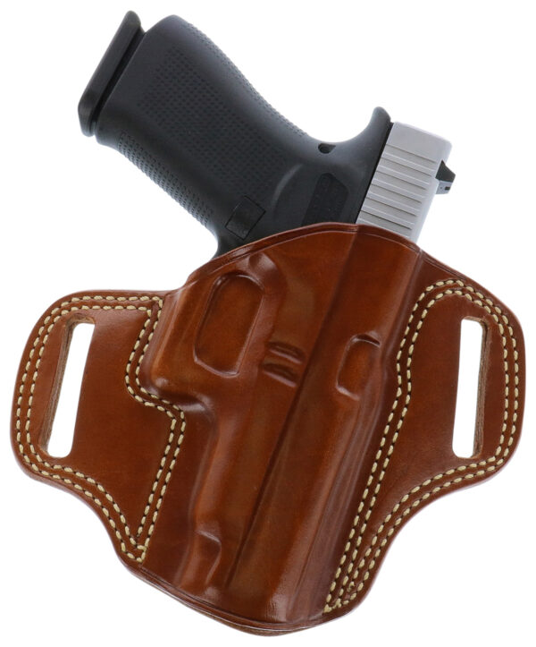 Galco CM270 Combat Master  OWB Tan Leather Belt Slide Fits Browning Hi-Power/Springfield SA-35/Girsan MC P35/Match Right Hand — view 1
