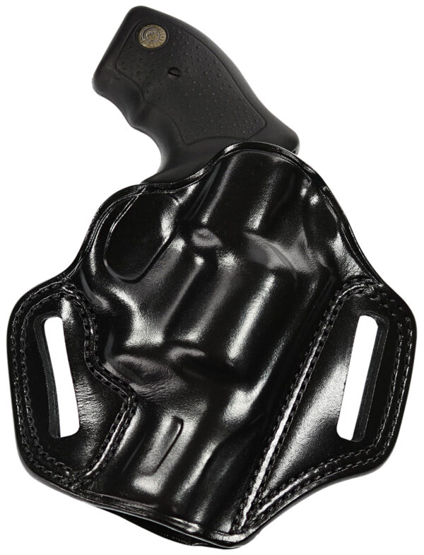 Galco CM270B Combat Master  OWB Black Leather Belt Slide Fits Browning Hi-Power/Springfield SA-35/Girsan MC P35/Match Right Hand — view 1