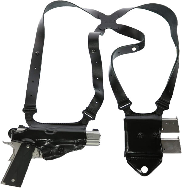 Galco MCII870B Miami Classic II Shoulder System Black Full Grain Leather — view 1