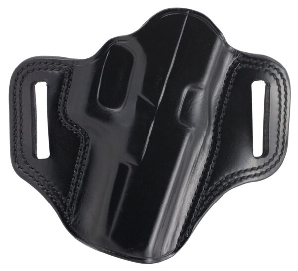 Galco CM228B Combat Master  OWB Black Leather Belt Slide Compatible w/Glock 20/21/37, Belt 1.75" Wide Right Hand — view 1
