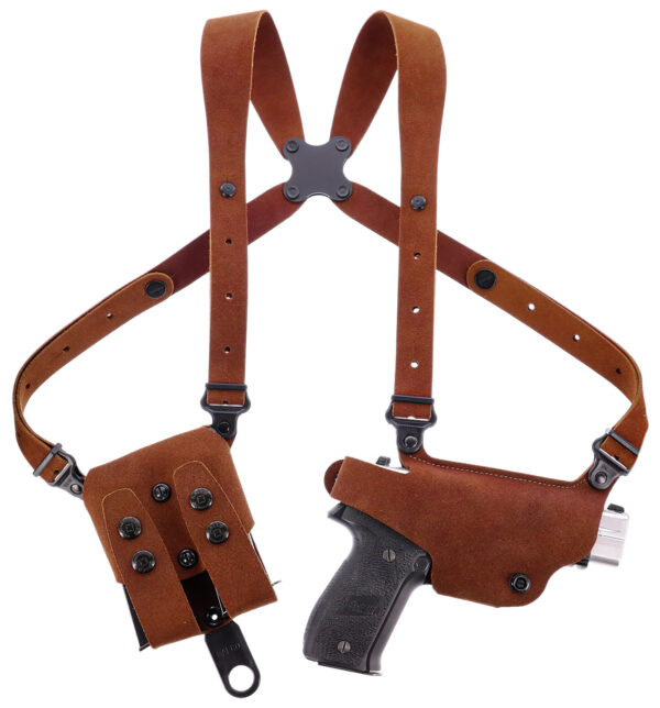 Galco CL2-894R Classic Lite 2.0 Shoulder System Shoulder Fits Chest Up To 56"/Sig P365 X Macro Tan Steerhide Right Hand — view 1