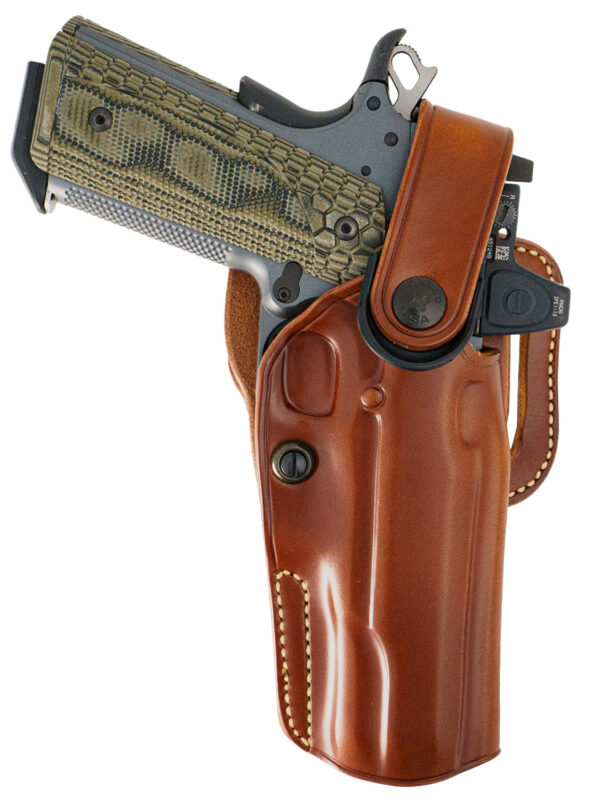 Galco APO212R APO Strongside/Crossdraw OWB Tan Steerhide Fits Kimber 1911 5" Right Hand — view 1