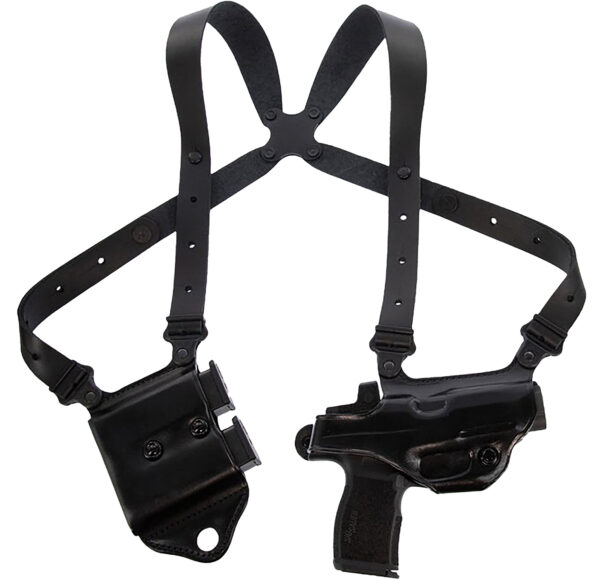 Galco MCII894RB Miami Classic II Shoulder System Shoulder Fits Chest Up To 56"/Sig P365 X Macro Black Steerhide  Right Hand — view 1