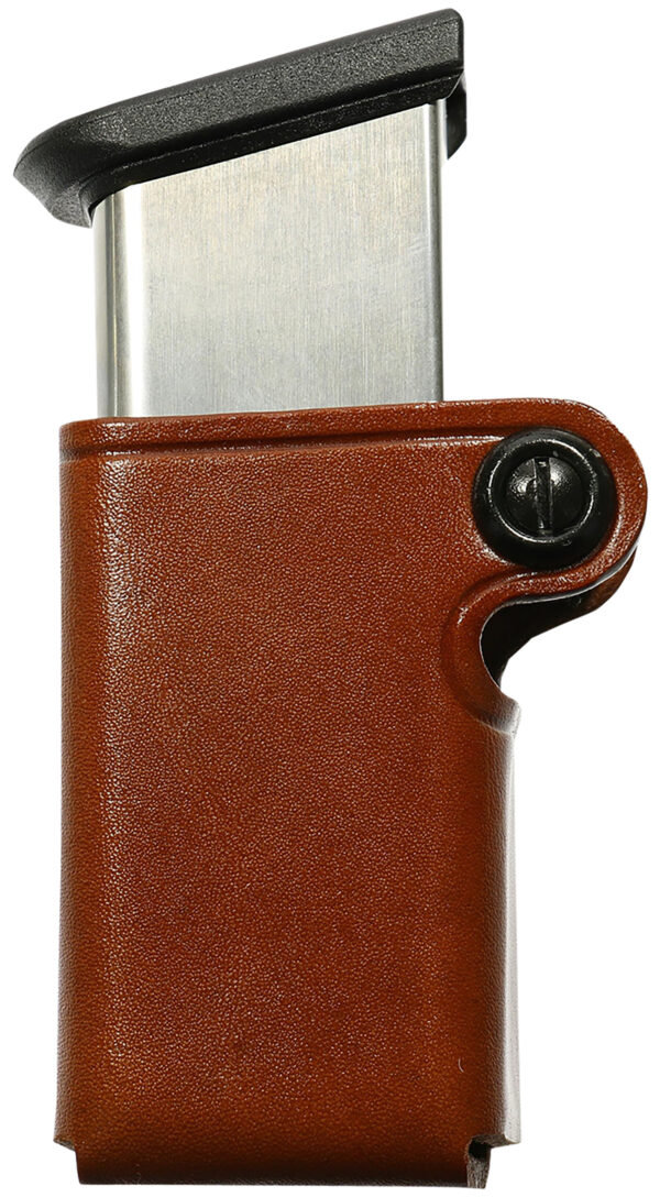 Galco SMC22 SMC Mag Case Single Tan Leather Belt Loop Compatible w/ Walther P99 Belts 1.75" Wide Ambidextrous Hand — view 1