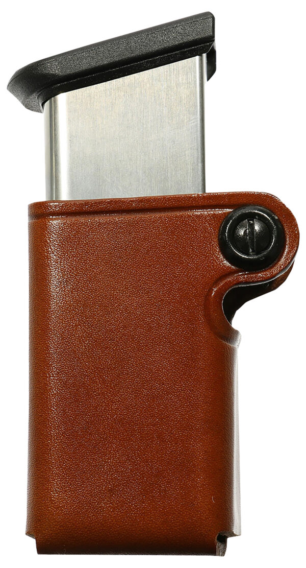 Galco SMC26 SMC Mag Case Single Tan Leather Belt Loop Compatible w/ Taurus PT945 Belts 1.75" Wide Ambidextrous Hand — view 1