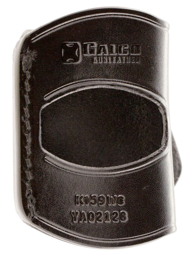 Galco YAQ212B Yaqui  OWB Black Leather Belt Slide Fits 1911 Fits 3-5" Barrel Right Hand — view 1