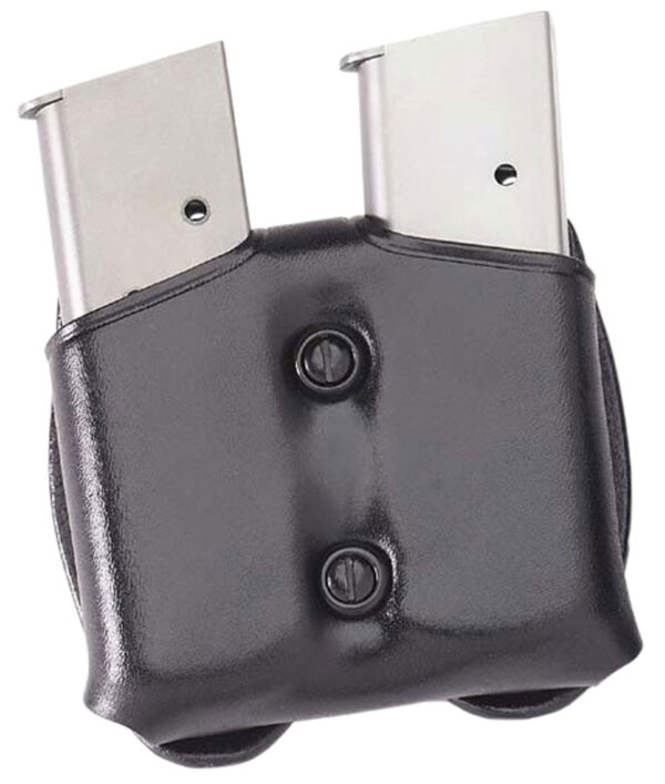 Galco CDM26B CDM Mag Carrier Double Black Leather Belt Loop Belts 1.50-1.75" Wide Compatible w/ Sig P220 Carry Ambidextrous Hand — view 1