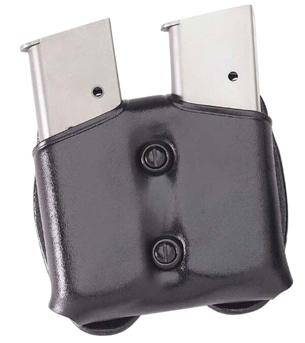 Galco CDM22B CDM Mag Carrier Double Black Leather Belt Loop Belts 1.50-1.75" Wide Compatible w/ Taurus PT140 Ambidextrous Hand — view 1