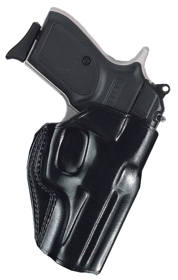 Galco SG800B Stinger  OWB Black Leather Compatible w/ Glock 43/43X/Taurus GX4/Springfield  Hellcat Belt Loop Mount Right Hand — view 1