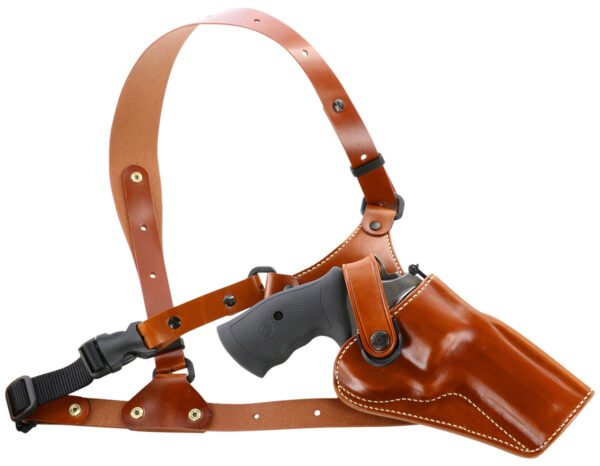 Galco GA170 Great Alaskan Chest Holster Fits Chest Up To 54" Tan Leather Shoulder/Torso Strap Fits S&W X Frame 500 4" Right Hand — view 1