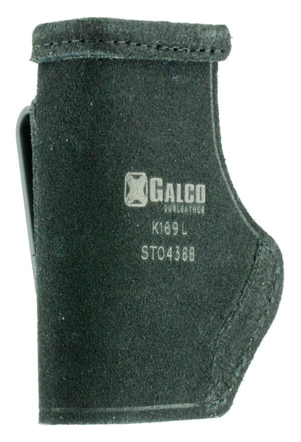 Galco STO436B Stow-N-Go  IWB Black Leather Belt Clip Fits Ruger LCP/Diamondback DB Right Hand — view 1