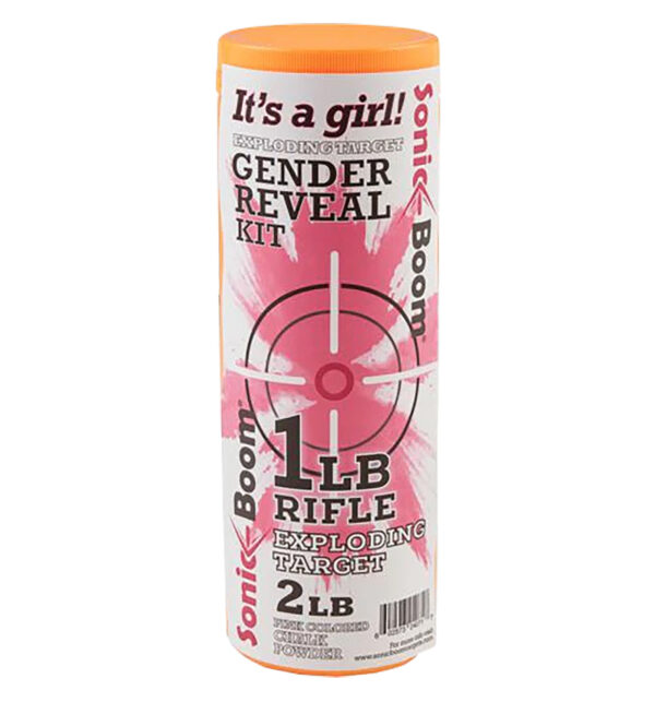 Sonic Boom/jerent SBTGRGIRL  Gender Reveal Kit Rifle Firearm 1 lb Girl — view 1