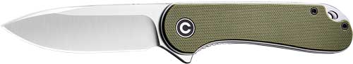 CIVIVI KNIFE ELEMENTUM 2.96" - GREEN G10/SATIN D2 LINER LOCK — view 1