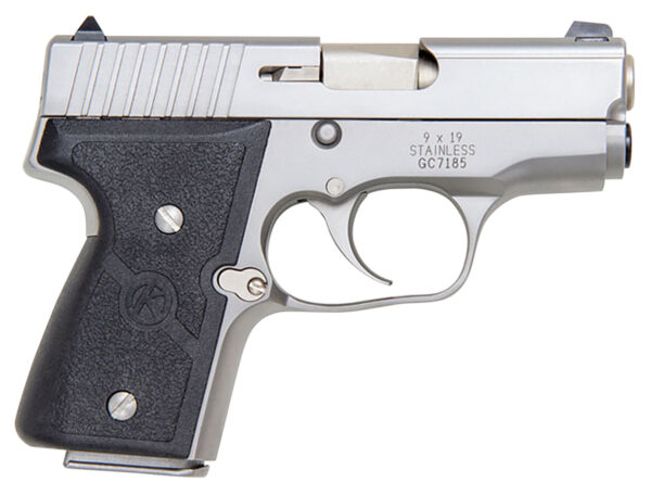 Kahr Arms M9093A MK *CA Compliant 9mm Luger Caliber with 3" Barrel, 6+1 or 7+1 Capacity, Overall Matte Stainless Steel Finish, Serrated Slide & Textured Wraparound Black Nylon Grip — view 1