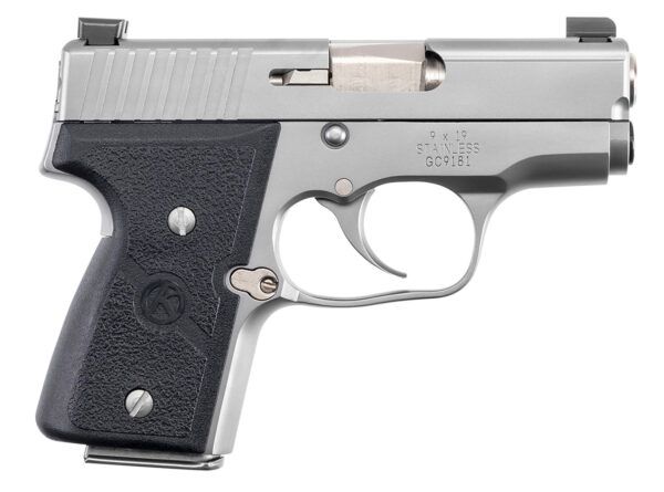 Kahr Arms M9093NA MK *CA Compliant 9mm Luger 3" 6+1,7+1 Matte Stainless Steel Textured Wraparound Black Nylon Grip Tritium Night Sights — view 1