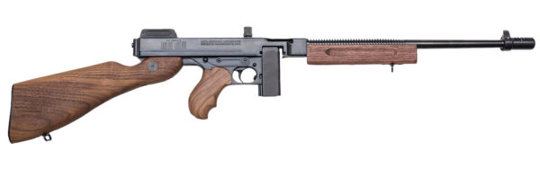 Thompson T110SH 1927A-1 Deluxe 45 ACP Caliber with 18" Barrel, 10+1 Capacity (Stick), Blued Metal Finish, American Walnut Stock Horizontal Wood Grip Right Hand — view 1