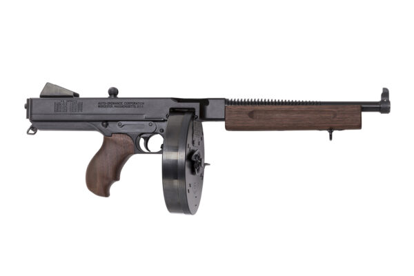 Thompson TA510D 1927A-1 Deluxe 45 ACP Caliber with 10.50" Barrel, 10+1 Capacity (Drum), Blued Metal Finish, Walnut Grip Right Hand — view 1