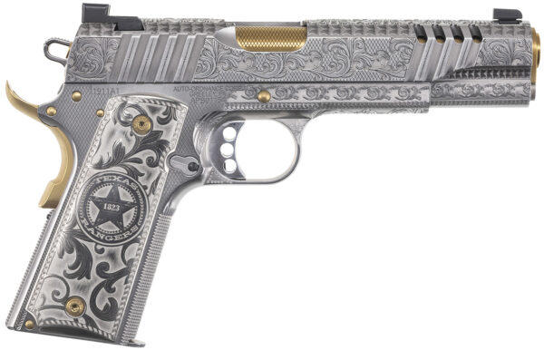 Auto-Ordnance 1911TCAC17 Texas Ranger Special Edition 45 ACP 7+1 5" Gold Plated PVD — view 1