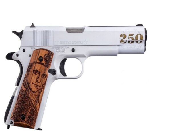 Thompson 1911 Navy 45ACP 5" Wht/Blk/Wd 7rd — view 1