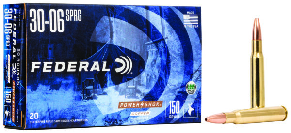 Federal 3006150LFA Power-Shok  30-06Springfield 150gr Copper Hollow Point 20 Per Box/10 Case — view 1