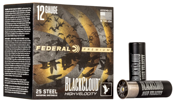 Federal PWBXH1434 Black Cloud FS High Velocity 12Gauge 3" 1 1/8oz 4Shot 25 Per Box/10 Case — view 1
