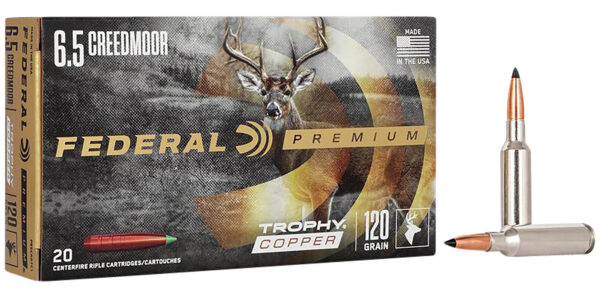 Federal P65CRDTC1 Premium  6.5Creedmoor 120gr Trophy Copper 20 Per Box/10 Case — view 1