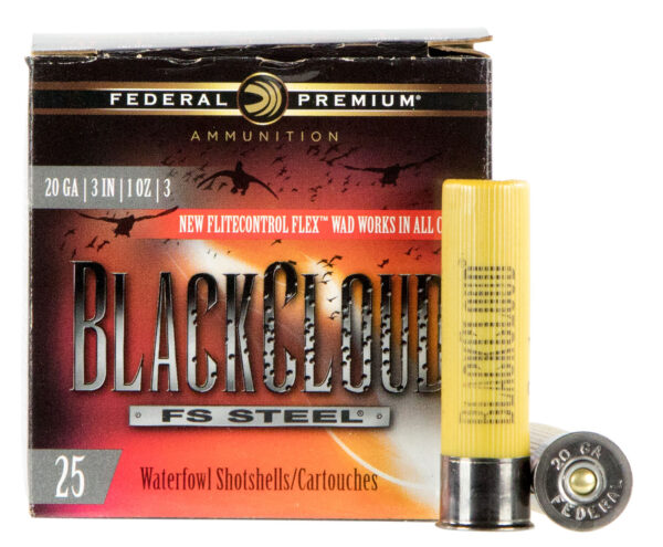 Federal PWBX2093 Black Cloud FS 20Gauge 3" 1oz 3Shot 25 Per Box/10 Case — view 1
