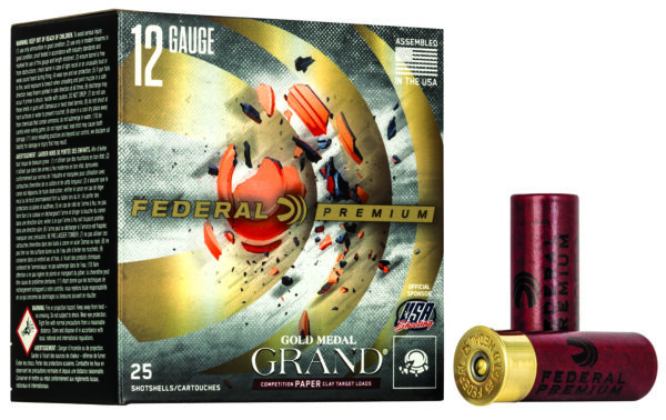 Federal GMT1718 Premium Gold Medal Paper 12Gauge 2.75" 1 1/8oz 8Shot 25 Per Box/10 Case — view 1