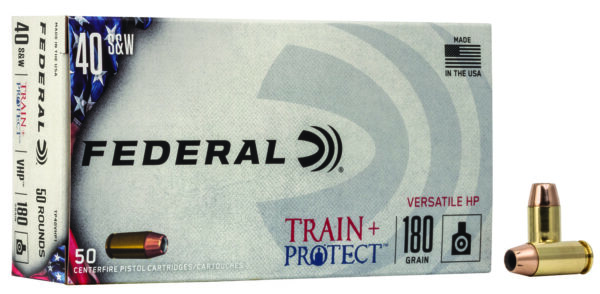 Federal TP40VHP1 Train + Protect  40S&W 180gr Versatile Hollow Point 50 Per Box/10 Case — view 1