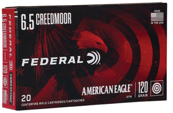 Federal AE65CRD2 American Eagle Rifle 6.5Creedmoor 120gr Open Tip Match 20 Per Box/10 Case — view 1