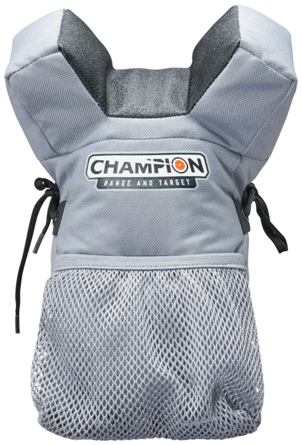 Champion Targets 40895 Rail Rider Shooting Rest Front Bag Gray w/Black Panels — view 1