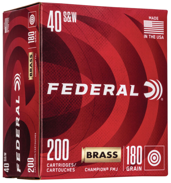 Federal WM52232 Champion Training 40S&W 180gr Full Metal Jacket 200 Per Box/5 Case — view 1