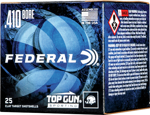 FEDERAL TOP GUN 410 2.5" 1/2OZ - #8 1330FPS 250RD CASE LOT — view 1