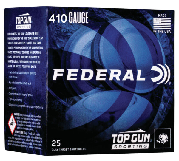 Federal TGS412149 Top Gun  410Gauge 2.50" 1/2oz 9Shot 25 Per Box/10 Case — view 1