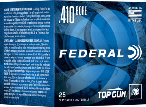 FEDERAL TOP GUN 410 2.5" 1/2OZ - #9 1330FPS 250RD CASE LOT — view 1