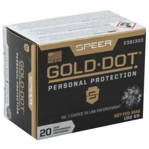 SPEER GOLD DOT HI-PERFORM AMO 327 FED 100 GDHP 20RD (10 BOX CASE)