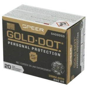 SPEER GOLD DOT HI-PERFORM AMO 10MM 200 GDHP 20RD (10 BOX CASE) — view 2