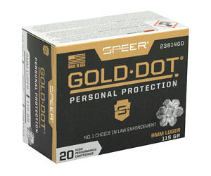 SPR GOLD DOT 9MM 115GR HP 20/200 — view 2