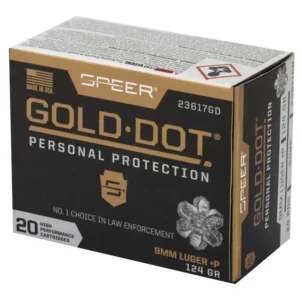 SPEER GOLD DOT HI-PERFORM AMO 9MM +P 124 GDHP 20RD (10 BOX CASE) — view 2