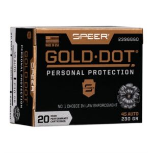 GOLD DOT PERSONAL PROTECTION 45 AUTO 230GR JHP 20/BOX