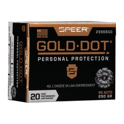 GOLD DOT PERSONAL PROTECTION 45 AUTO 230GR JHP 20/BOX — view 1