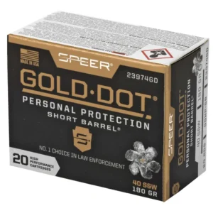 SPEER GOLD DOT HI- PERFORMANCE AMO 40 S&W 180 GDHP 20RD (10 BOX CASE) — view 2