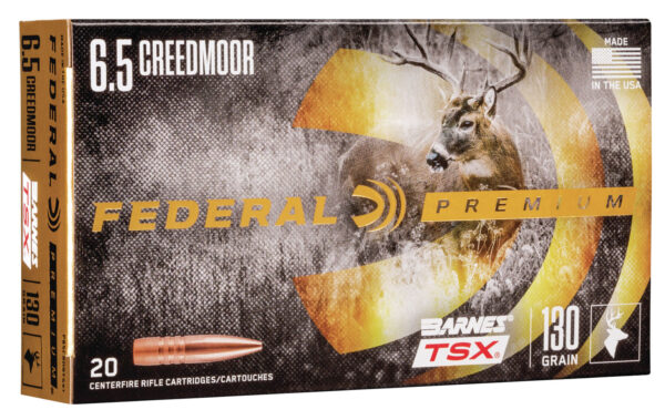 Federal P65CRDBTSX1 Premium  6.5Creedmoor 130gr Barnes TSX 20 Per Box/10 Case — view 1