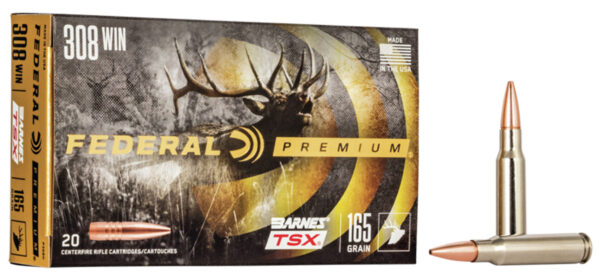 Federal P308H Premium  308Win 165gr Barnes TSX 20 Per Box/10 Case — view 1