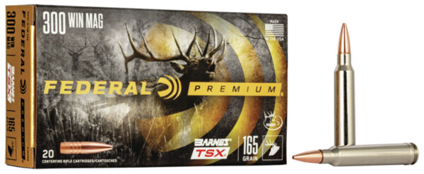 Federal P300WR Premium  300WinMag 165gr Barnes TSX 20 Per Box/10 Case — view 1