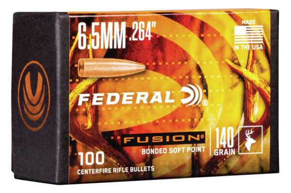 Federal FB264F2 Fusion Component  6.5 Creedmoor .264 140 gr Fusion Soft Point 100 Per Box/ 4 Case — view 1